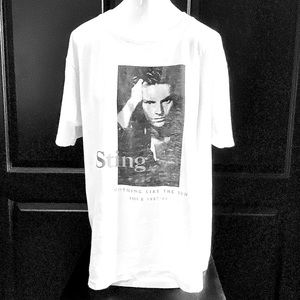 🎸Single Stitches VINTAGE 1987 STING T shirt Concert LG